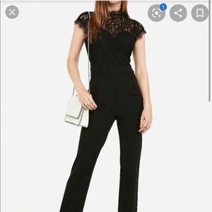 NWT High Neck Lace Jumpsuit